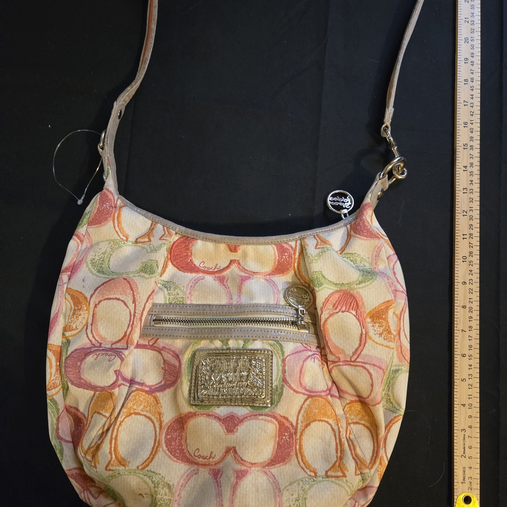 Coach Multicolor Poppy Signature Shoulder Bag